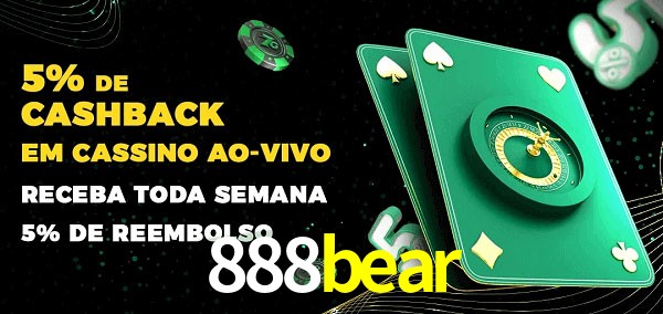 Promoções do cassino ao Vivo 888bear